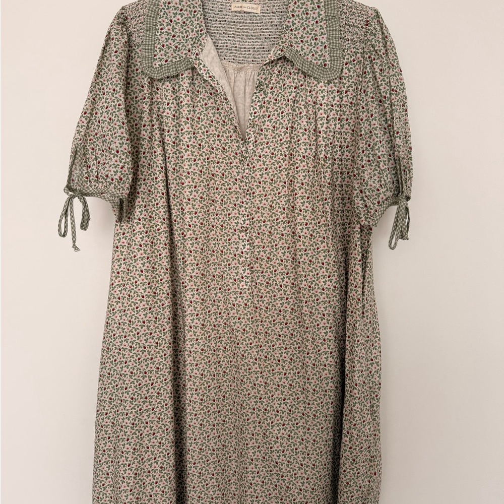Christy Dawn The Devin Dress | Creme Strawberry - Picture 3 of 7